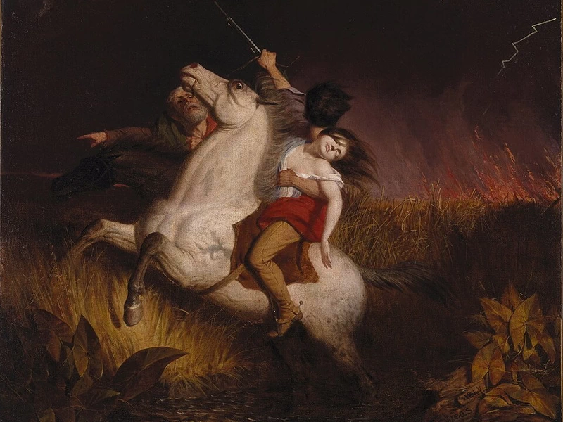 1818-Charles Deas - Prateria in fiamme